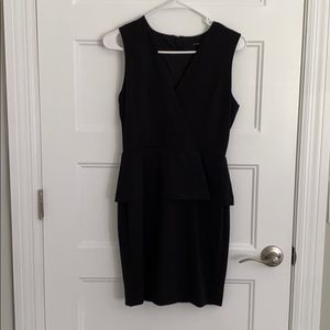 Black peplum dress